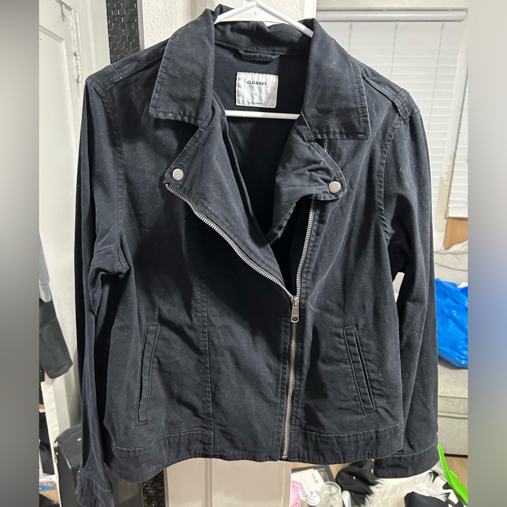 Black Old Navy Moto Jacket